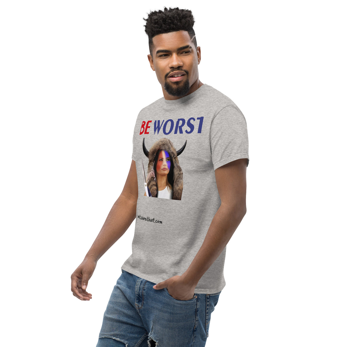 BE WORST Men's (standard/unisex)  classic tee notsobreitbart.com