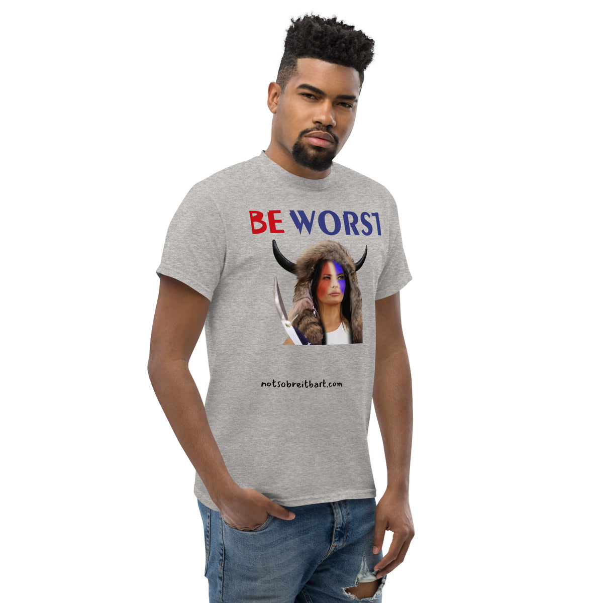 BE WORST Men's (standard/unisex)  classic tee notsobreitbart.com