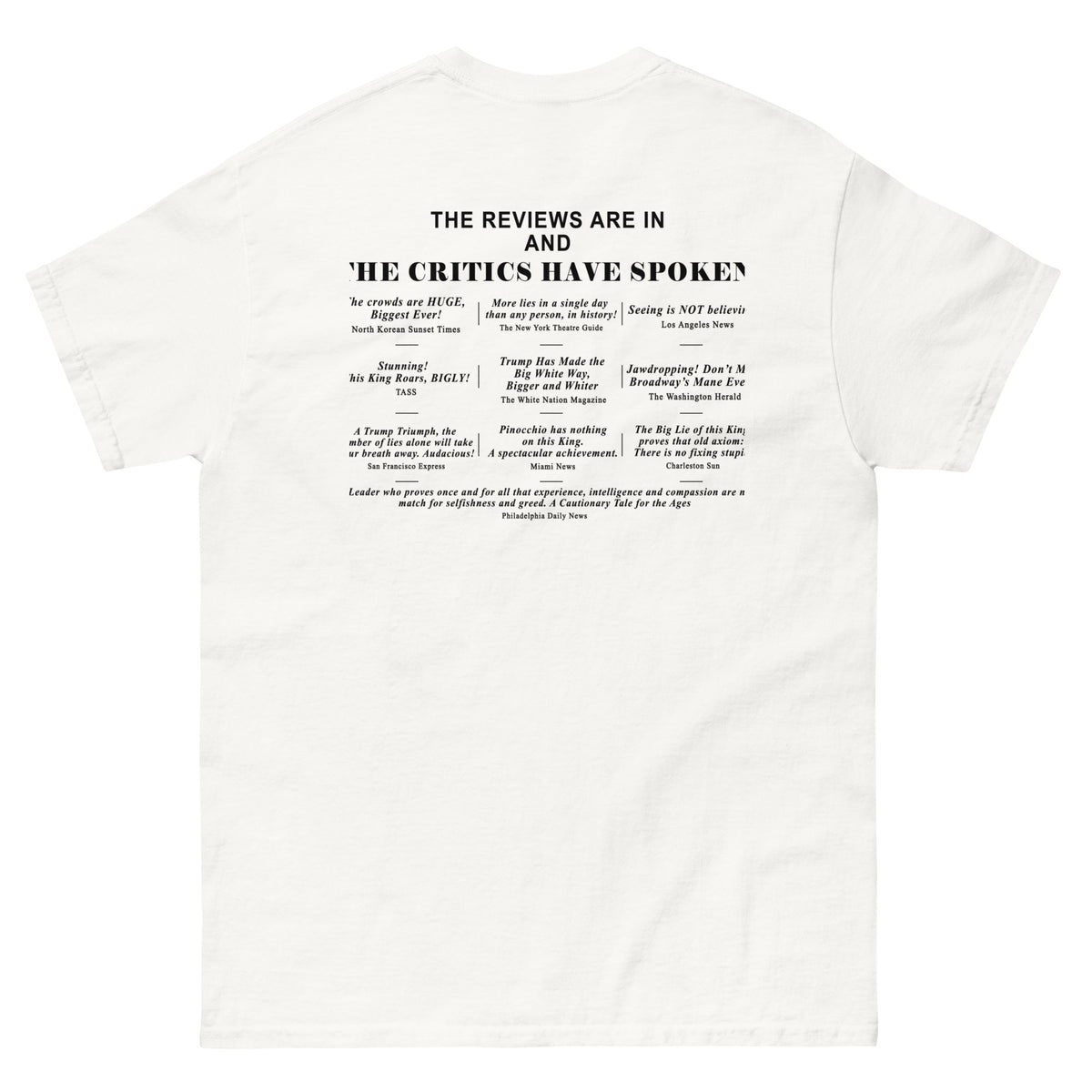 Lyin' King LIMITED ED.   This will be HUGE.  I recommend it Bigly! notsobreitbart.com