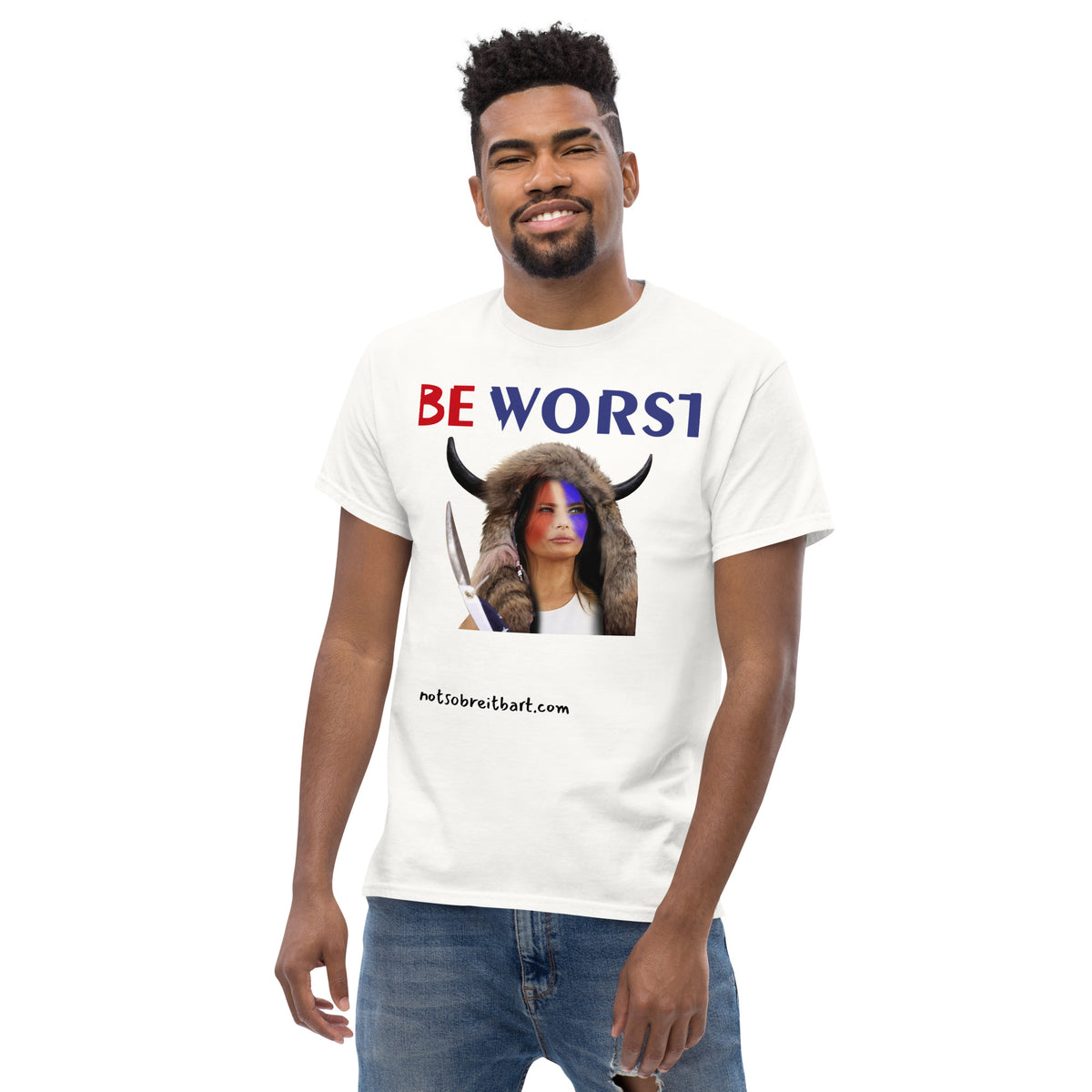 BE WORST Men's (standard/unisex)  classic tee notsobreitbart.com
