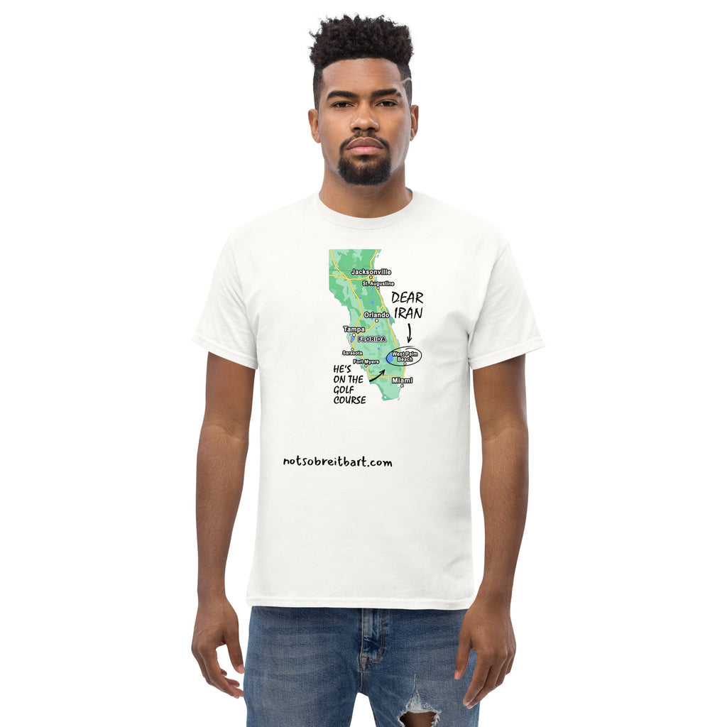 Dear Iran/Golf Course Unisex T notsobreitbart.com