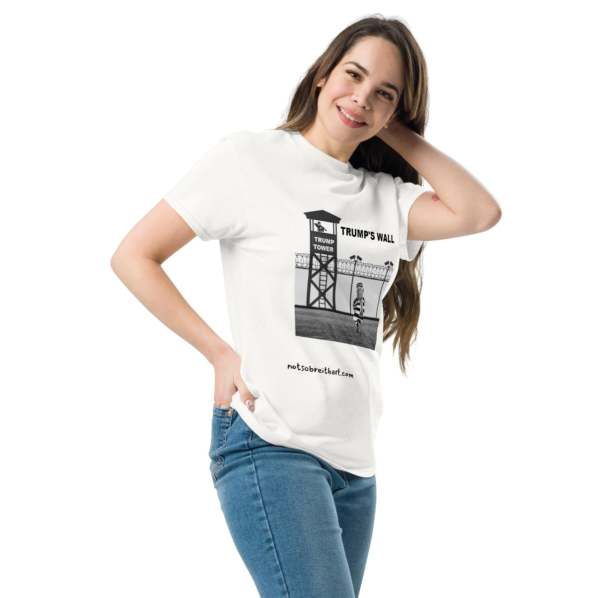 Trump's New Residence, Trump's Wall, Trump Tower, Unisex classic tee notsobreitbart.com