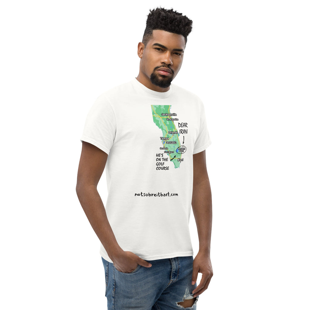 Dear Iran/Golf Course Unisex T notsobreitbart.com