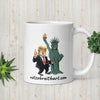 Trump Assault on Lady Liberty Mug notsobreitbart.com