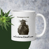 White glossy mug notsobreitbart.com