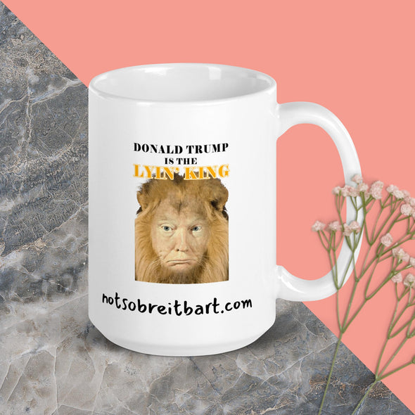 Lyin' King (without reviews) White glossy mug notsobreitbart.com