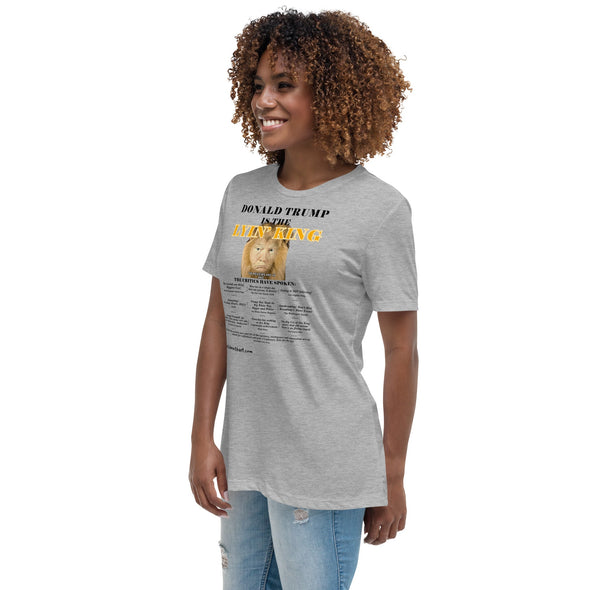 Trump is the Lyin' King!    Women's Relaxed T-Shirt notsobreitbart.com
