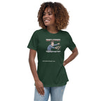 Trump's Stupidity Requires Stronger Meds (design 2) Women's Relaxed T-Shirt notsobreitbart.com