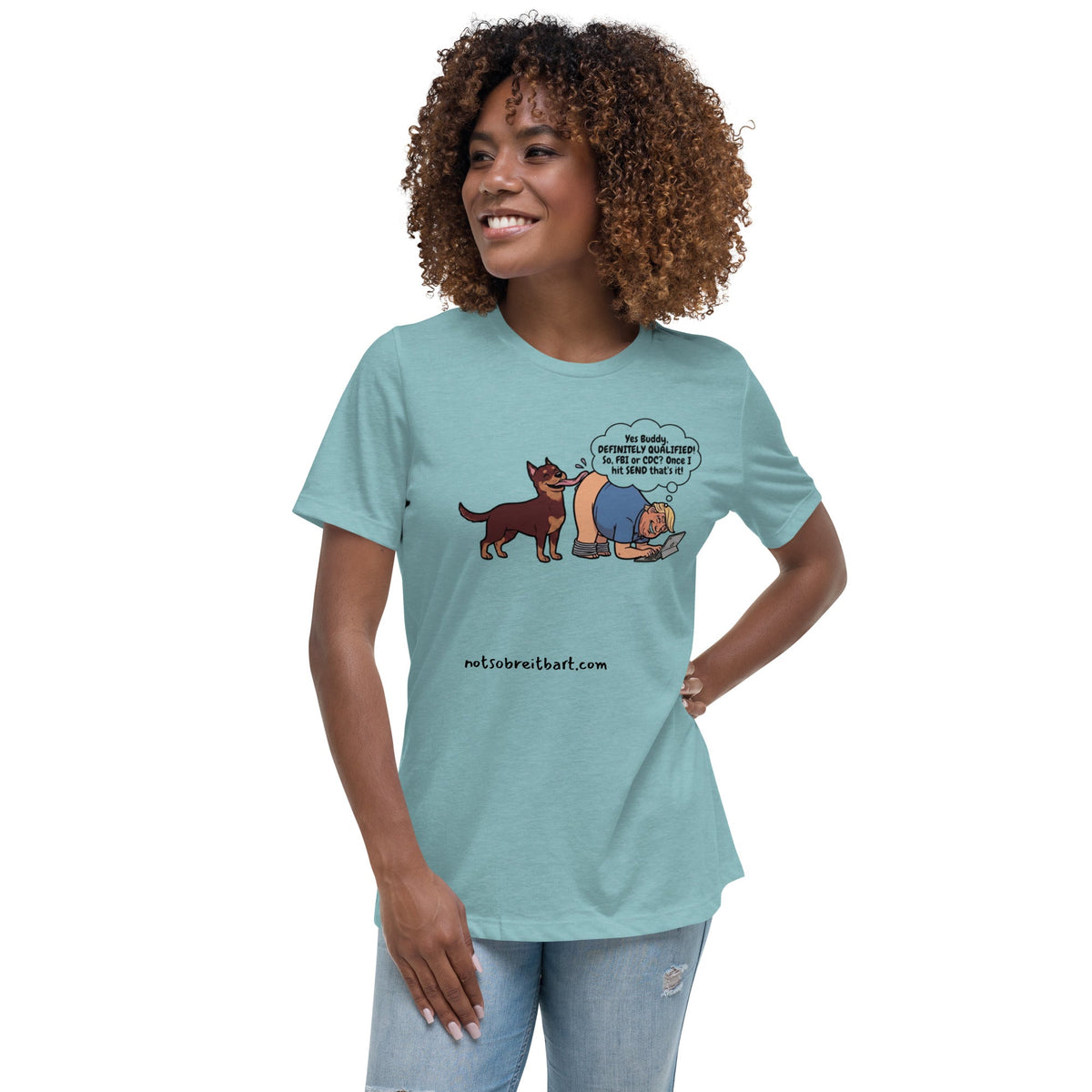 Women's Relaxed T-Shirt notsobreitbart.com