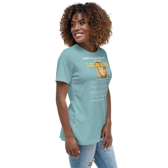 Trump is the Lyin' King!    Women's Relaxed T-Shirt notsobreitbart.com