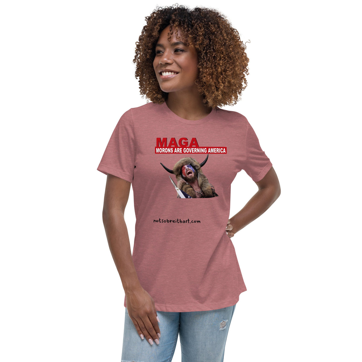 Morons Are Governing America Women's Relaxed T-Shirt notsobreitbart.com