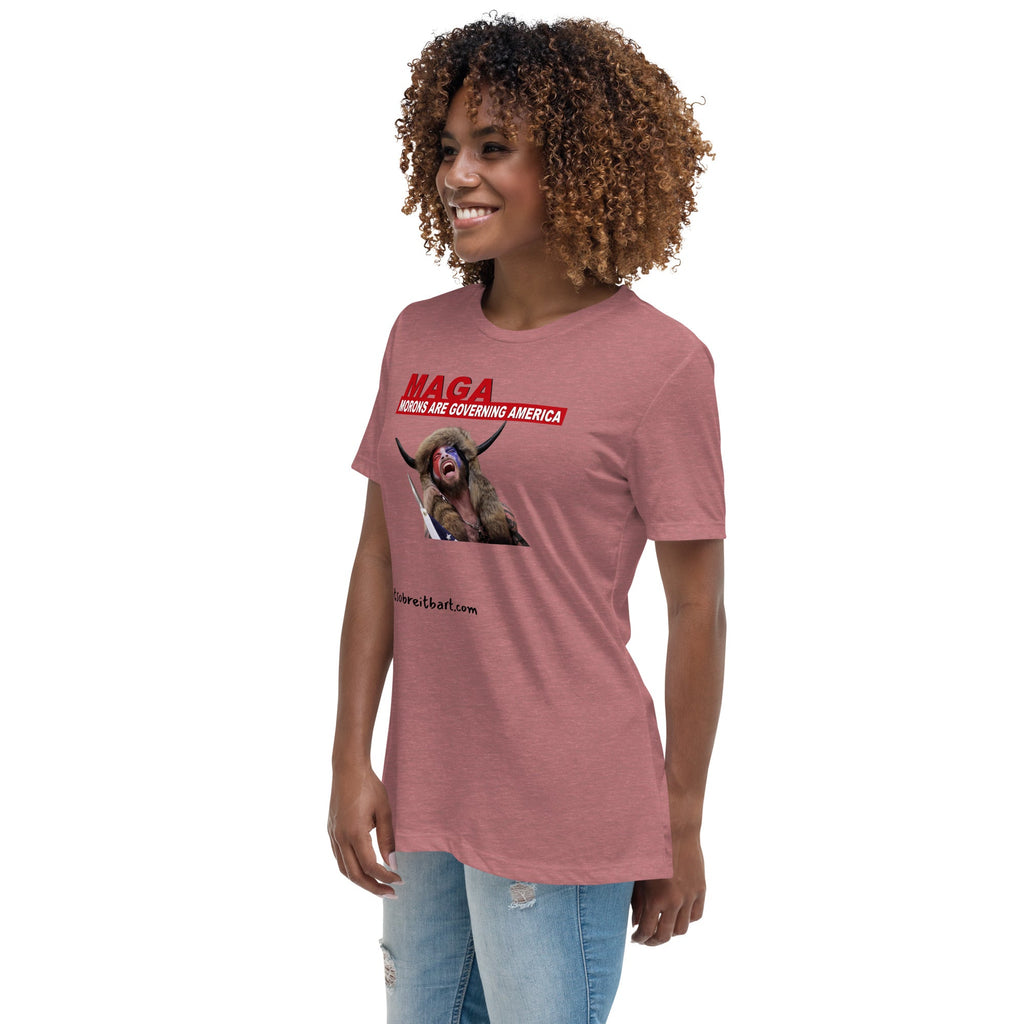 Morons Are Governing America Women's Relaxed T-Shirt notsobreitbart.com