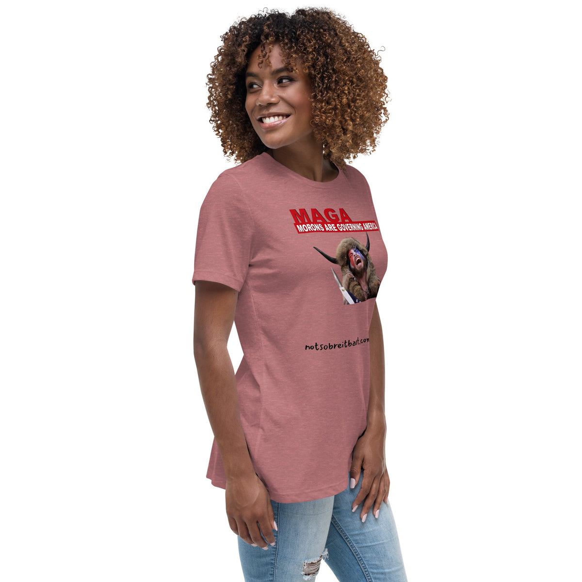 Morons Are Governing America Women's Relaxed T-Shirt notsobreitbart.com