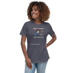Trump's Stupidity Requires Stronger Meds (design 2) Women's Relaxed T-Shirt notsobreitbart.com