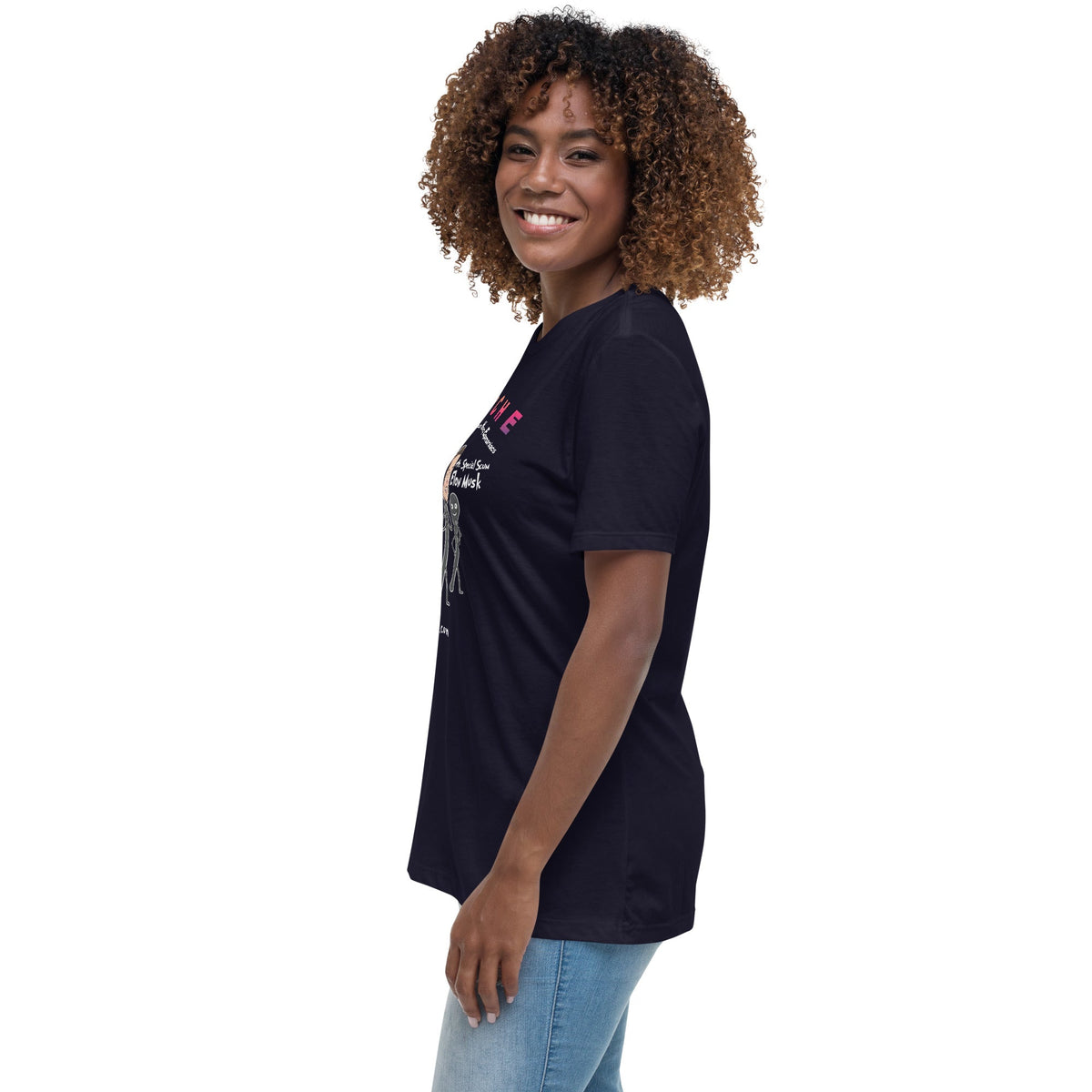 Elon Musk/Doge/Douche Women's Relaxed T-Shirt notsobreitbart.com
