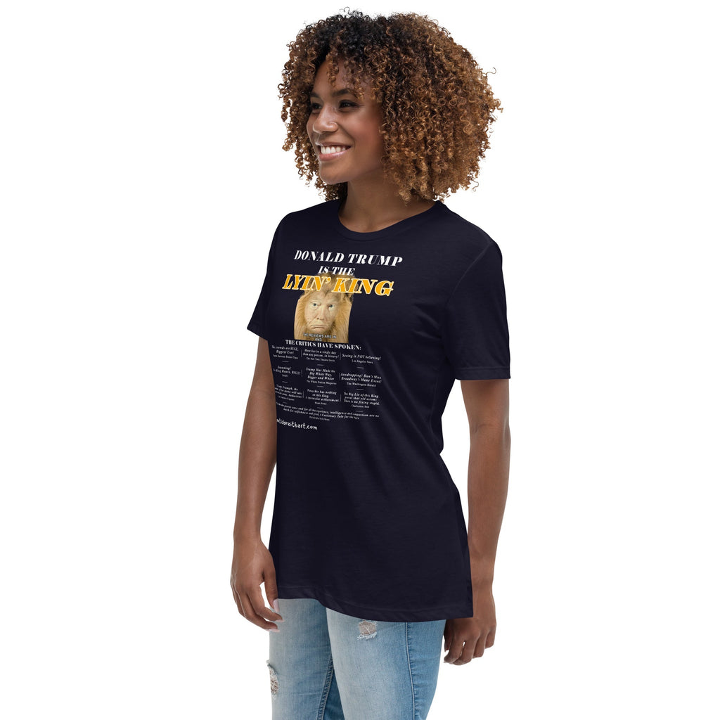 Trump is the Lyin' King!    Women's Relaxed T-Shirt notsobreitbart.com