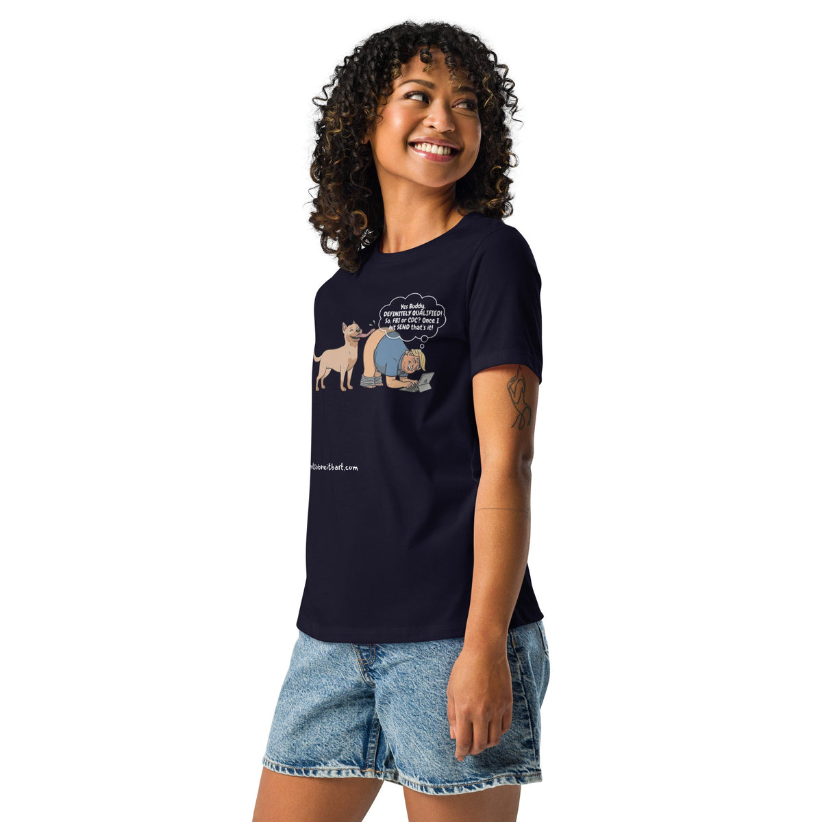 Women's Relaxed T-Shirt notsobreitbart.com