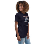 Trump's Stupidity Requires Stronger Meds (design 2) Women's Relaxed T-Shirt notsobreitbart.com