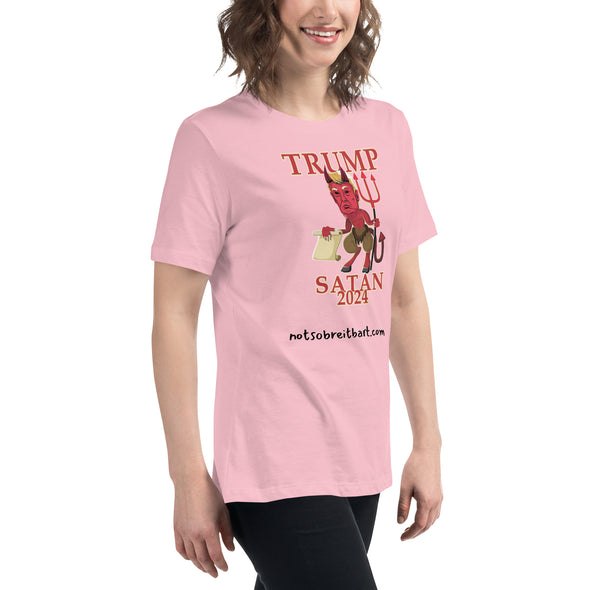 TRUMP/SATAN Women's Relaxed T-Shirt notsobreitbart.com