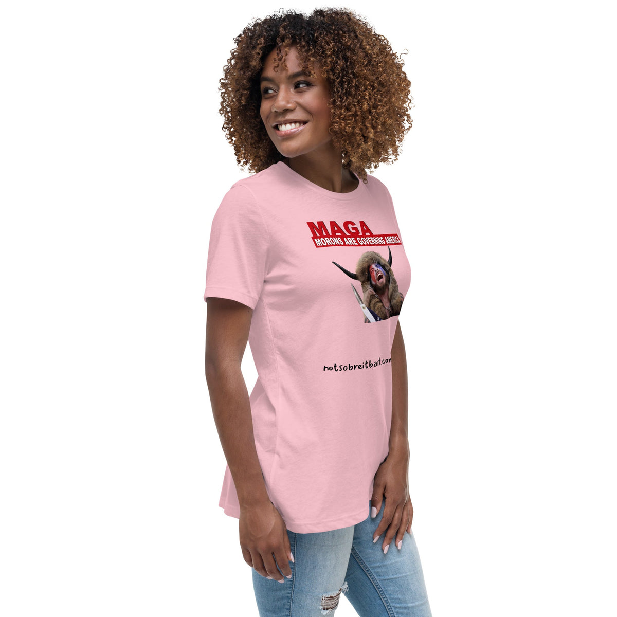 Morons Are Governing America Women's Relaxed T-Shirt notsobreitbart.com