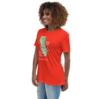 Iran/Trump Golfing Women's Relaxed T-Shirt notsobreitbart.com