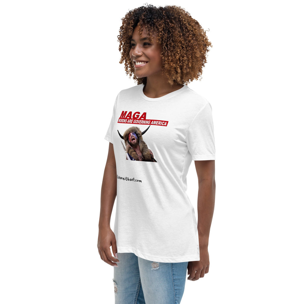 Morons Are Governing America Women's Relaxed T-Shirt notsobreitbart.com