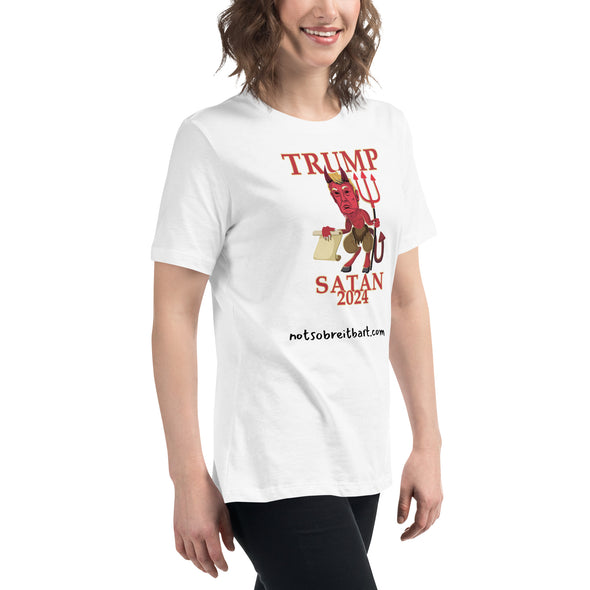 TRUMP/SATAN Women's Relaxed T-Shirt notsobreitbart.com