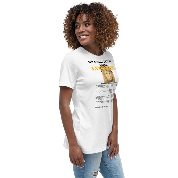 Trump is the Lyin' King!    Women's Relaxed T-Shirt notsobreitbart.com