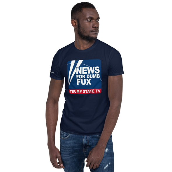 DUMBFUX News Trump TV Short-Sleeve Unisex T-Shirt notsobreitbart.com
