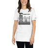 TRUMP IN PRISON TRUMP TOWER TRUMP'S WALL Short-Sleeve Unisex T-Shirt notsobreitbart.com